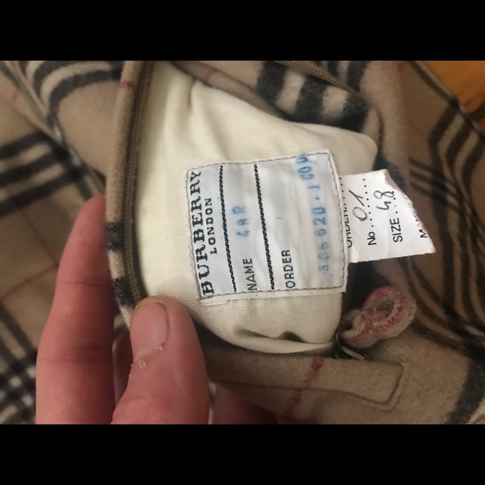 Burberry Plaid Trench/Overcoat 100% authentic - Picture 6 of 6